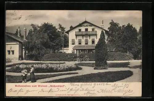 AK Gumpoldskirchen, Meierei und Restaurant Richardhof