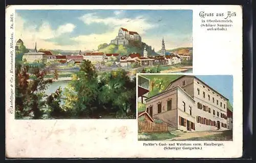 AK Ach in Oberösterreich, Gast- und Weinhaus Pachler, Teilansicht