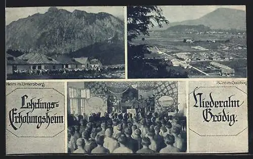 AK Anif, Lehrlings-Erholungsheim Niederalm, Theater-Saal