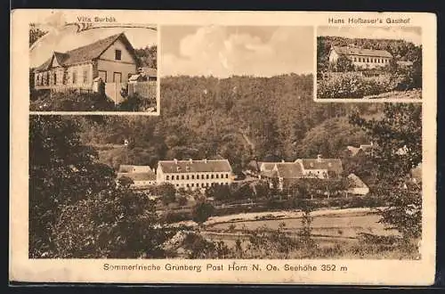AK Grünberg, Hans Hofbauers Gasthof, Villa Surbök