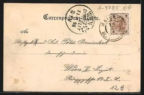 AK Haibach, Gasthof Mauth mit Umgebung, Saffra Matica / Portrait