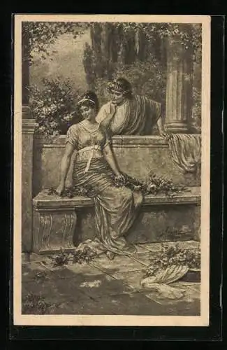 Künstler-AK Kränzle: Römische Liebe