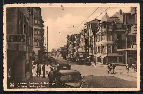 AK La Panne, Boulevard de Dunkerque