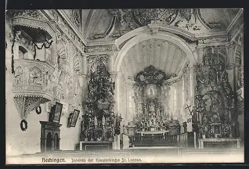 AK Hechingen, Inneres der Klosterkirche St. Lutzen