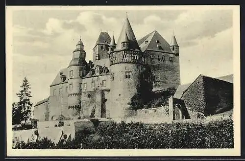AK Schloss Bürresheim /Eifel, Ortsansicht