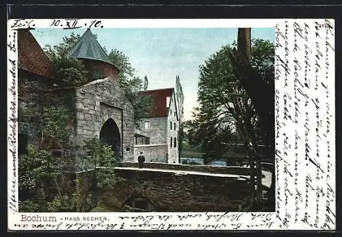 AK Bochum, Haus Rechen mit Besucher