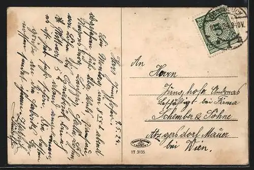 AK Georgsmarienhütte, Wasserfall am Holste-Denkmal