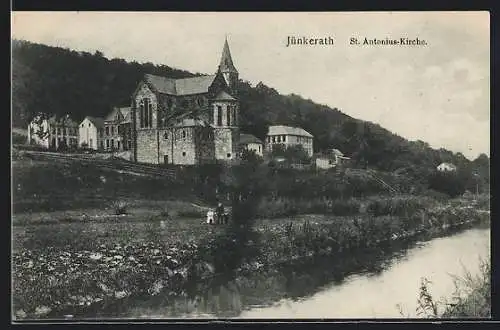 AK Jünkerath, Blick zur St. Antonius-Kirche