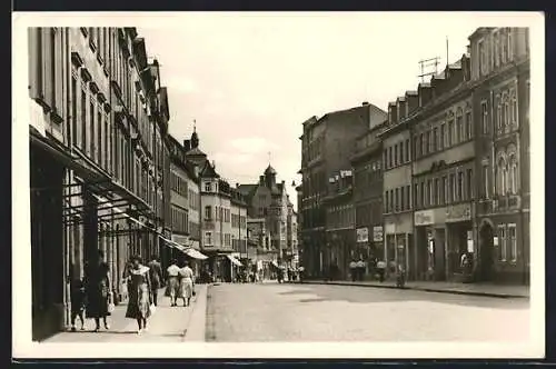 AK Mittweida /Sa., Blick in die Rochlitzer Strasse