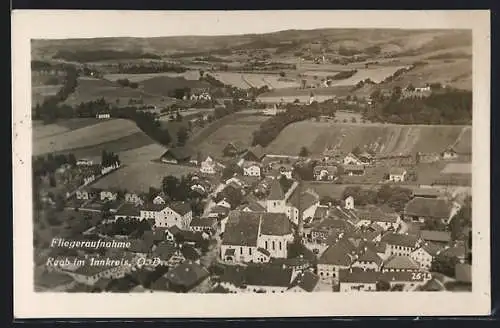 AK Raab im Innkreis, Ortsansicht vom Flugzeug aus