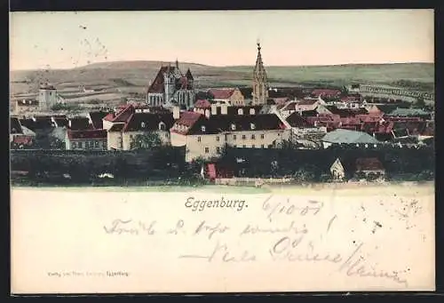 AK Eggenburg, Totalansicht aus der Ferne