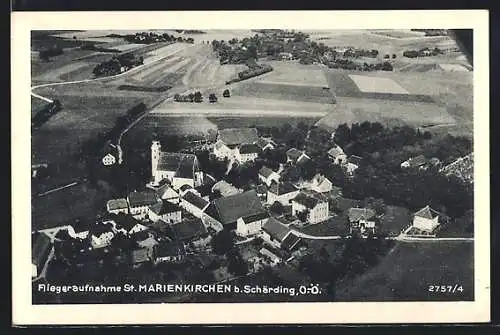 AK St. Marienkirchen, Fliegeraufnahme