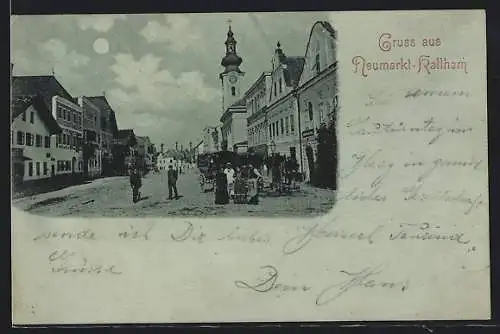 AK Neumarkt-Kallham, Partie am Marktplatz