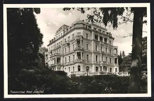 AK Franzensbad, Blick zum Hotel Imperial