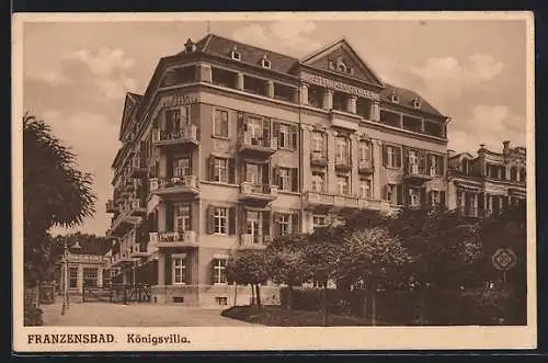 AK Franzensbad, Hotel Königsvilla