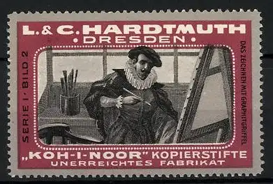 Reklamemarke Koh-i-Noor Kopierstifte, unerreichtes Fabrikat, L&C. Hardtmuth, Budweis, Serie I, Bild 5