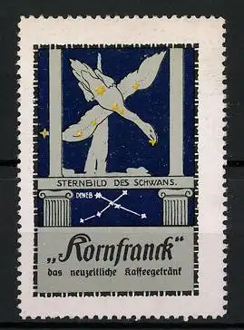Reklamemarke Kornfranck - das neuzeitliche Kaffeegetränk, Serie Sternbilder: Schwan