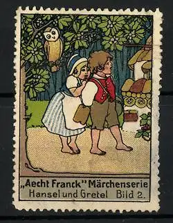 Reklamemarke Aecht Franck Märchenserie: Hänsel und Gretel, Bild 2