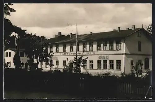 AK Lubmin / Ostseebad, FDGB-Erholungsheim Adolf-Diesterweg-Haus