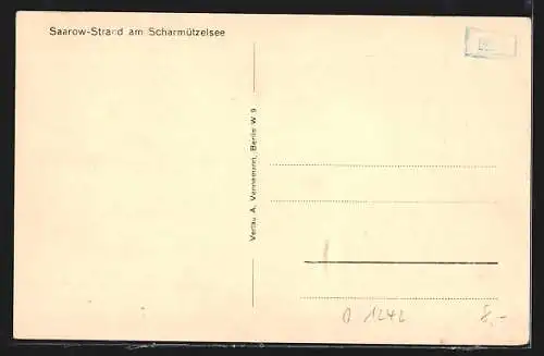 AK Saarow / Scharmützelsee, Leben am Strand