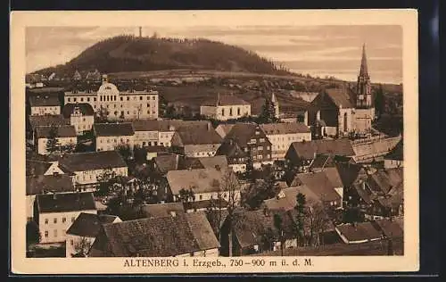 AK Altenberg i. Erzgeb., Panorama mit Umgebung