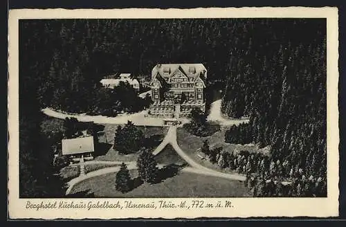 AK Ilmenau / Thür., Berghotel Kurhaus Gabelbach