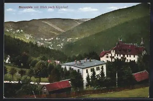AK Bärenfels, Ortsansicht mit Blick nach Kipsdorf