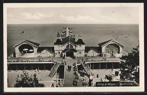 AK Sellin / Rügen, Seebrücke