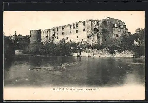 AK Halle a. S., Moritzburg, Wasserseite