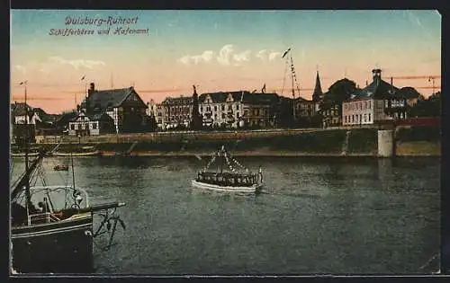 AK Duisburg-Ruhrort, Schifferbörse und Hafenamt