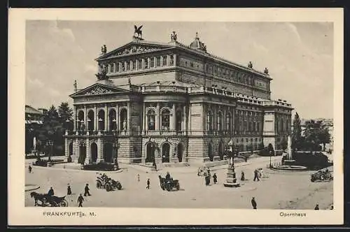 AK Frankfurt a. M., Opernhaus