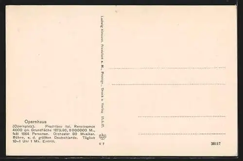 AK Frankfurt a. M., Opernhaus