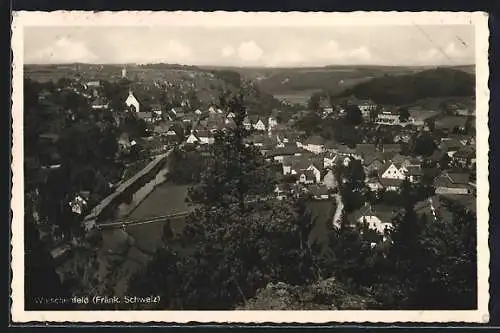 AK Waischenfeld / Fränk. Schweiz, Totale vom Berg aus gesehen