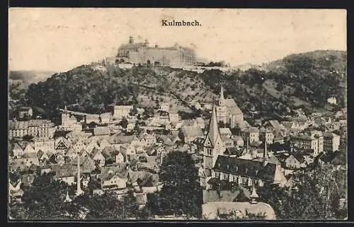 AK Kulmbach, Panorama mit Plassenburg