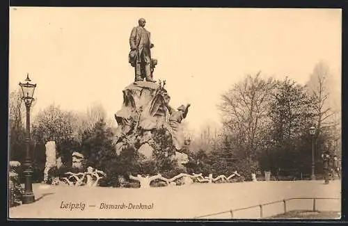 AK Leipzig, Bismarckdenkmal