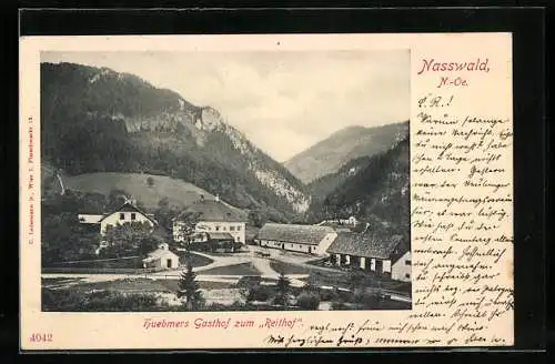 AK Nasswald, Huebmers Gasthof zum Reithof