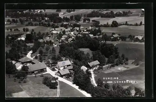 AK Lohnsburg-Gunzig, Ortsansicht aus der Vogelschau