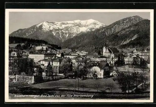 AK Bad Ischl, Ortsansicht von der Villa Starhemberg