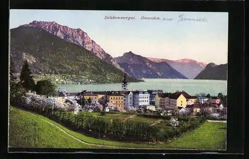 AK Gmunden, Salzkammergut, Uferpartie