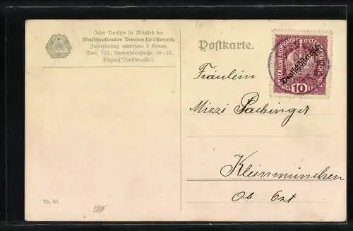 AK Fröhliche Ostern!, Hasen und Lämmer