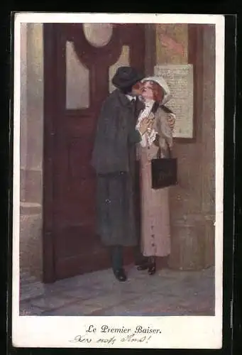 Künstler-AK Robert Schiff: Aller Anfang ist schwer.