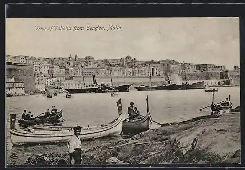 AK Valetta, seen from Senglea, Ships