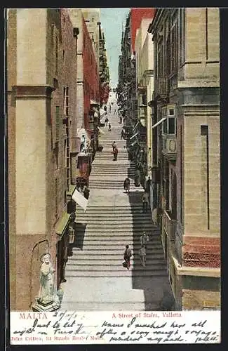 AK Valletta, a street of stairs