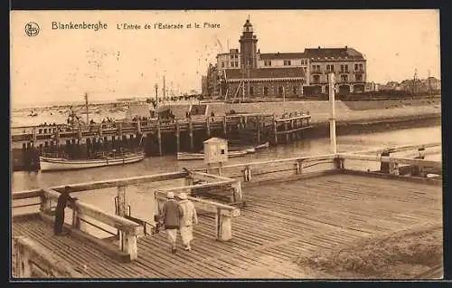 AK Blankenberghe, L`Entrée de l`Estacade et le Phare