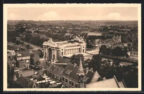 AK Ypres, Porte de Menin, Panorama