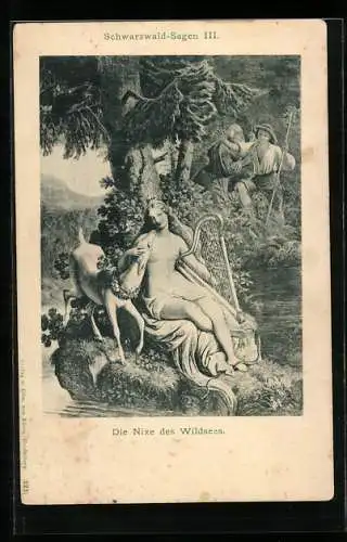 AK Schwarzwald-Sagen, Die Nixe des Wildsees mit Harfe