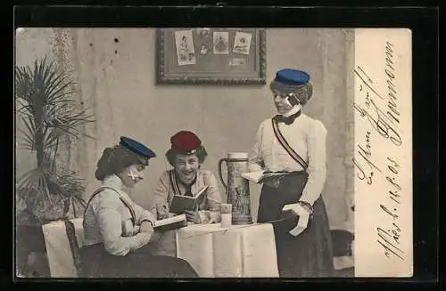 AK Studentinnen mit verbundenem Schmiss, Wir singen den Cantus auf Seite 101, No 11!