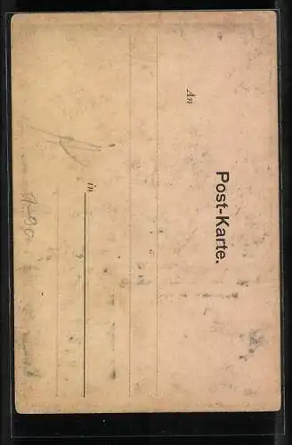 AK Bürgermeister Carl Lueger am Tisch sitzend