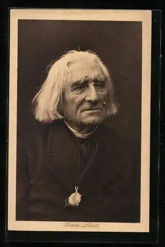 AK Portrait des Komponisten Franz Liszt