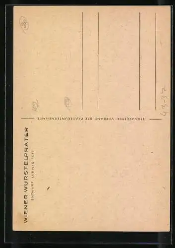 AK Wien, Wurstelprater, Geisterschloss und Riesenrutsche